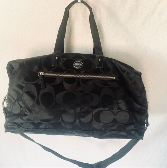 Coach NWOT Black XL Travel Duffel Bag - Picture 2 of 7